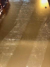 a table with a map on top of it